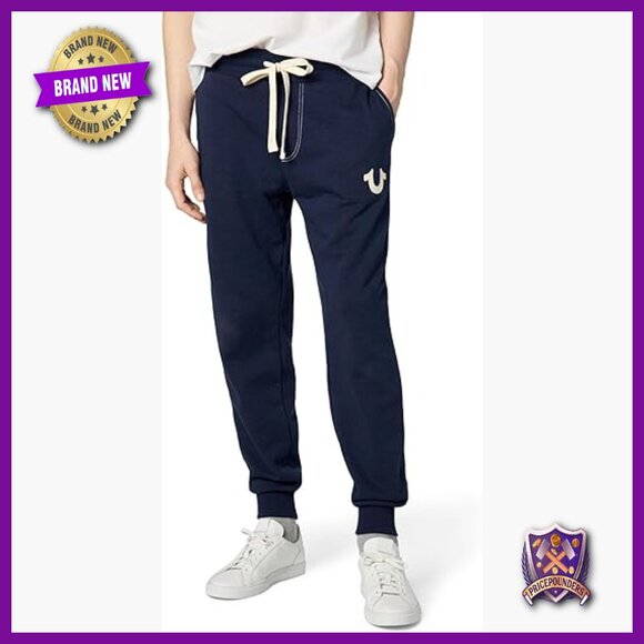 Men's Classic Logo Jogger Sweatpants with Drawstring Waistband